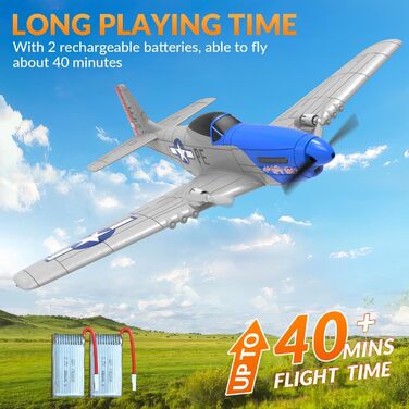 Гіростабілізатор літака з дистанційним керуванням 2,4 ГГц, 2-канальний літак на дистанційному керування RTF іграшка-планер, 2-кана