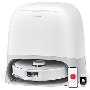 Робот-пилосос roborock Qrevo Curv з функцією миття підлоги та підйомною шваброю, подвійна система проти сплутування, шасі AdaptiLi