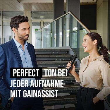 �DE Interview PRO Бездротовий ручний конденсаторний мікрофон з капсулою мовної якості та 32-бітним вбудованим записом для створенн