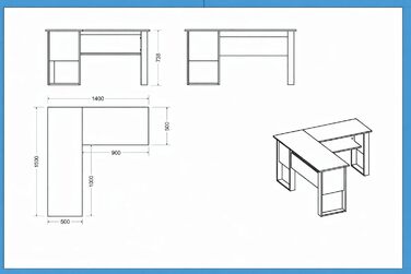 Геймерський стіл Homidea Arena L-подібної форми, кутовий стіл для геймерів та домашнього офісу, великий комп&39ютерний стіл, сучасний дизайн (чорний/зелений) чорний/зелений