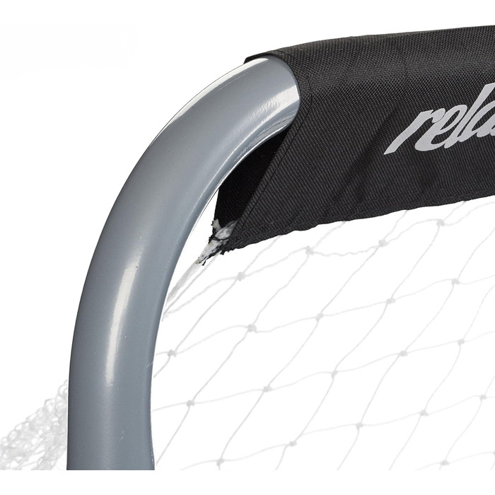 Футбольні ворота Relaxdays, професійні футбольні ворота для дітей та дорослих, з сіткою, для саду, розміри В 110x150x75 см, сірі/чорні