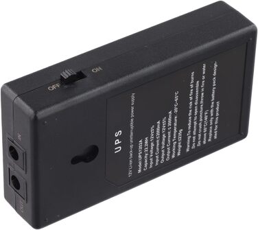 Джерело безперебійного живлення (UPS) 12V 2A 22.2W з акумулятором та захистом від перевантаження для камер, роутерів, систем відеоспостереження (CCTV), сигналізації та систем контролю доступу