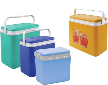 Сумка-холодильник Пасивний холодильник Пластикова сумка-холодильник з полістирольною термоізоляцією 36 л, синього кольору