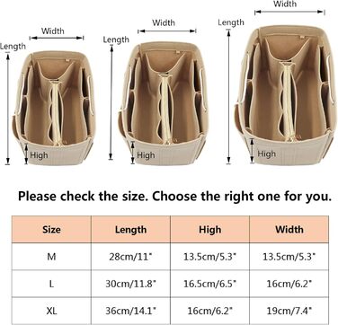 Сумка-органайзер Heavyoff Bag, повстяна сумка-органайзер зі знімною кишенею на блискавці та ручкою для жінок темно-синій XL темно-