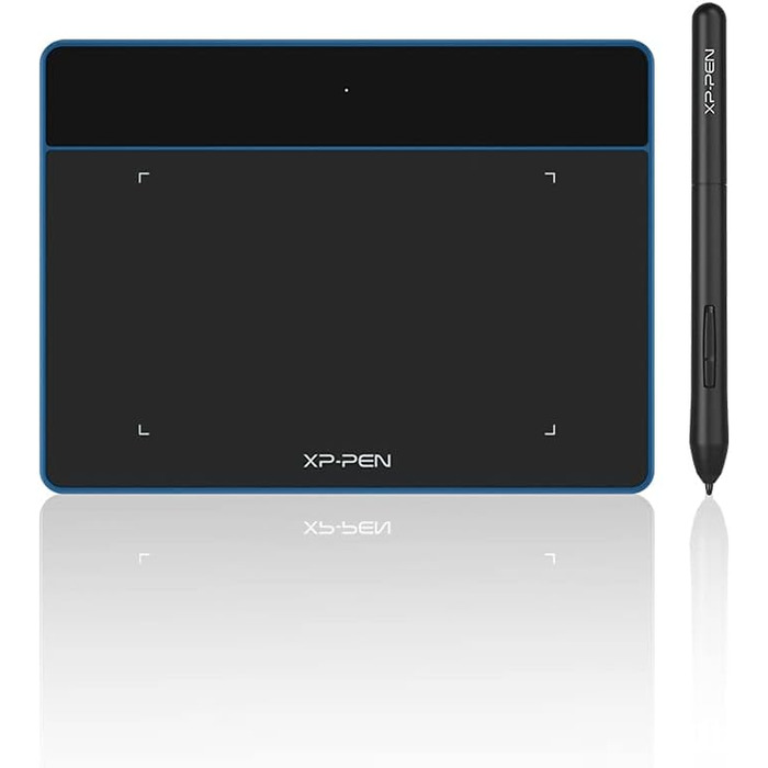 Графічний планшет XP-PEN Deco Fun XS 4.8'x3 з безбатарейним пером 8192 Лоток для цифрового друку (чорний) (синій)