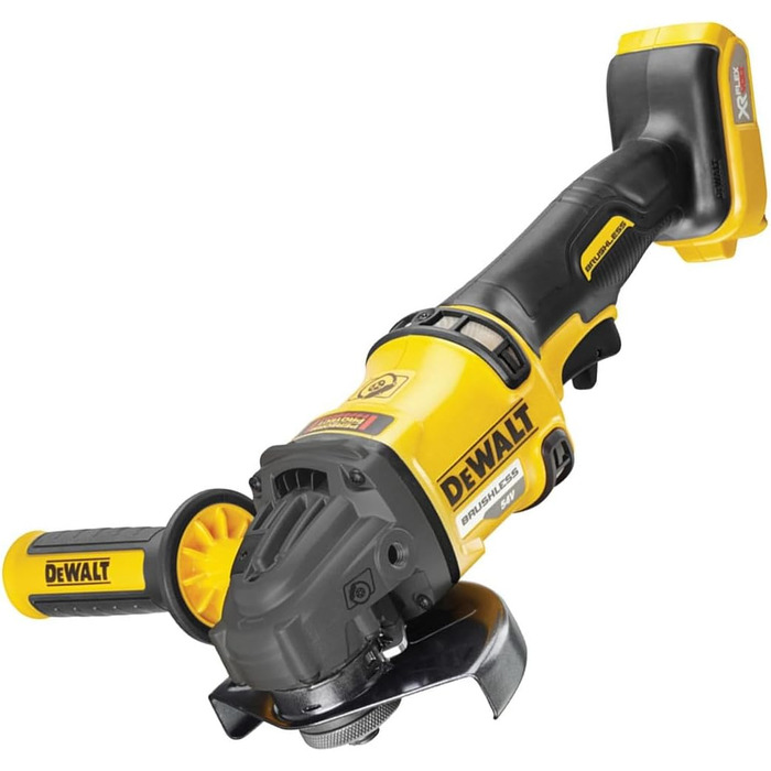 Кутова шліфувальна машина Dewalt DCG418N-XJ 54 В XR FLEXVOLT потужністю 125 мм - порожній блок, жовта