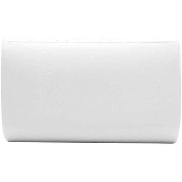 Клатч з мереживною накладкою, жіночий клатч, квітковий візерунок, мереживо, елегантна сумочка для вечірок та весіль 01 Білий