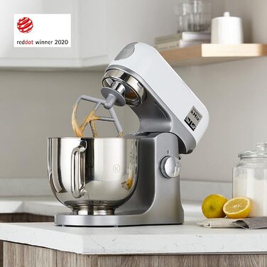 Кухонний комбайн Kenwood KMix, 1000 Вт, 5 л, нержавіюча сталь, 6 швидкостей, білий