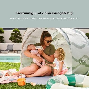 Пляжний намет Babymoov Moov & Protect Пляжний намет Ігровий намет Захист від ультрафіолету 50 Розкладна система Москітна сітка 91 x 150 x 109 см