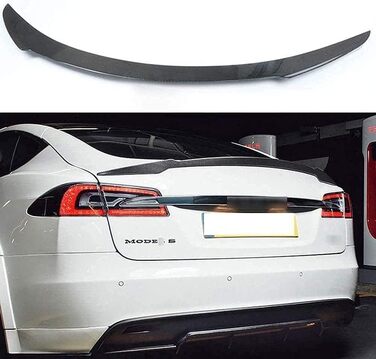 Задній спойлер для Tesla Model S 2012 2013 2014 2015 2016 2017 2018 2019 року, автомобільний спойлер Спойлер багажника, стійкий до подряпин обважування, заднє крило гелевий задній спойлер