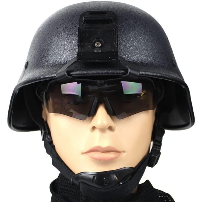 Шолом M88 Riot, легована сталь 1,5 мм зі шкіряною підкладкою, регульований ремінець для підборіддя для страйкболу, тактичного пейнтболу