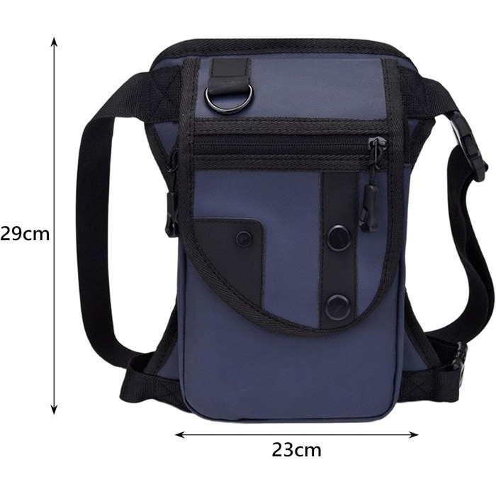 Поясна сумка Fenteer, сумка для відпочинку, регульована сумка, водонепроникна сумка для ніг, сумка для риболовлі для подорожей на природі, для дорослих, синя