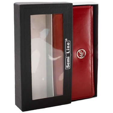 Гаманець жіночий шкіряний Semi Line RFID Red (P8273-2)