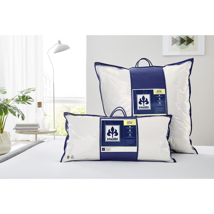 Подушка Irisette Vitamed - Зроблено в Німеччині - Подушка зі знімним чохлом з чистої бавовни, 40 x 80 см, сертифікована Oeko-Tex 40 x 80 см - комплект з 1 предмета