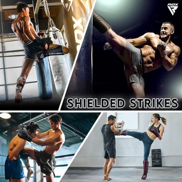 Щитки для гомілок RDX для кікбоксингу, бойових мистецтв, тренувань з муай-тай, шкіряні щитки для гомілок Maya Hide для тайського боксу, захисні накладки для спарингу, боксу, крав-мага, MMA, карате, тхеквондо (багаторазові), білі, XL