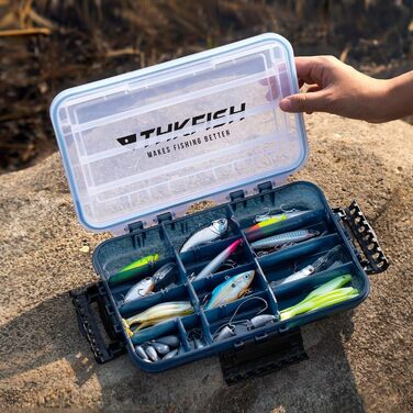 Ящик для рибальських снастей THKFISH, 3600 відділень, плавучий ящик для приманок, органайзер для зберігання, невеликий пластиковий ящик з регульованими роздільниками, сонцезахисний, 3 предмети