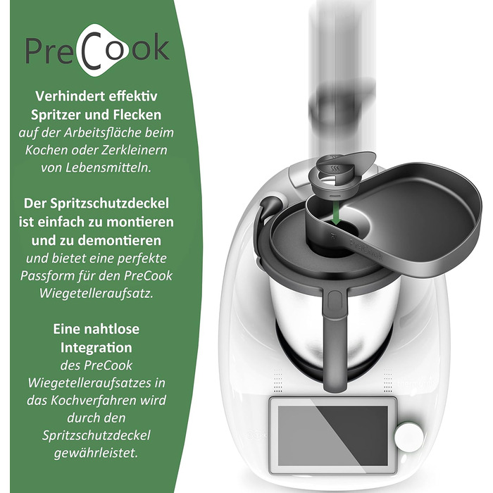 Подовжувач кришки Mixle PreCook, пластина для зважування, сумісна з Thermomix TM6, TM5, TM31 і TM Friend, аксесуари