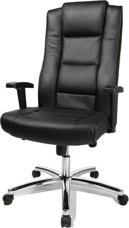 Крісло керівника Topstar Chairman 10 (регульовані по висоті підлокітники, шкіра, 64 x 63 x 120 см) чорне