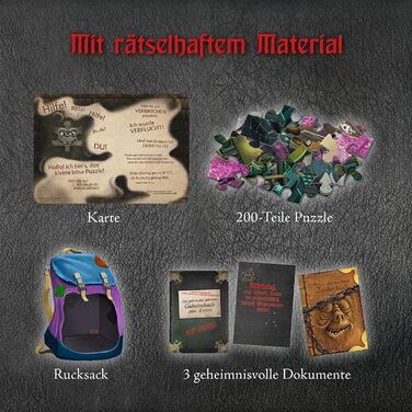 Пазл Сюжет Пазл Маленьке Зло, 200 елементів, інтерактивна головоломка-пригода зі страшними розвагами, читання - головоломка - розг