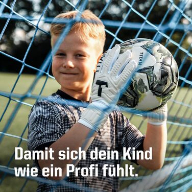 Воротарські рукавички T1TAN для дітей, класичні, юніорські, розмір 3-6, воротарські рукавички для хлопчиків, воротарські рукавички для дівчаток, футбольні воротарські рукавички для віку 3-10 років, дитячі воротарські рукавички, дихаючі 6 Classic 1.0 White