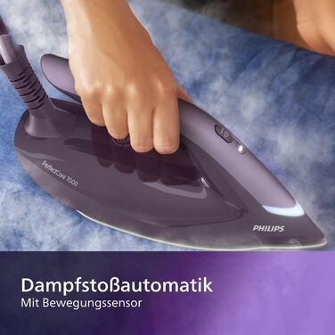 Парогенераторна праска Philips PerfectCare серії 7000, інтелектуальна автоматична подача пари, гарантія відсутності опіків*, надле