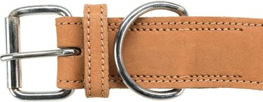 Нашийник Trixie Рустик шкіряний, розмір LXL обхват шиї 5766 см/30 мм, коричневий - шкіряний нашийник класичного дизайну для великих та дуже великих собак, для комфортного вигулу, 19017 коричневий L-XL 55-65 см/40 мм