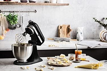 Кухонні комбайни KitchenAid CLASSIC 4.3 л з відкидною головкою двигуна, 4,3 л, чорний чорний одинарний