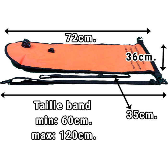 Плавальний буй Tri-Sports для плавання у відкритій воді, помаранчевий