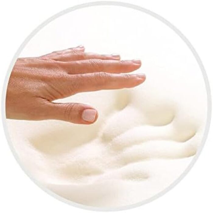 Подушка Mlily, подушка для сну, EBI. - K75.35.14 Гелева подушка для підтримки шиї Ортопедична гелева пінна подушка з наволочкою з алое вера Подушка Dream Sleep Visco 75x35x14см Біла