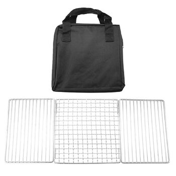 Компактна складна сітка для гриля, складна гриль-піч, кемпінг на свіжому повітрі, нержавіюча сталь, риба, нержавіюча сталь