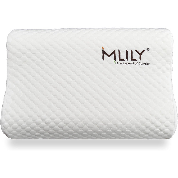 Подвійний комплект подушок K50, в&39язкоеластичні подушки для сну, подушки для шиї з регульованою висотою (50x35x11 см, білий колір, подвійний комплект)