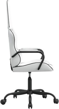 Ігрове крісло INLIFE Біло-чорне зі штучної шкіри, Меблі, Крісла, Ігрові крісла, Чорне, 13,3 кг, 3143796