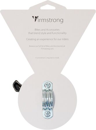 Велосипедний дзвінок Firmstrong Classic Beach Cruiser Bell, білий, класичний рінгер