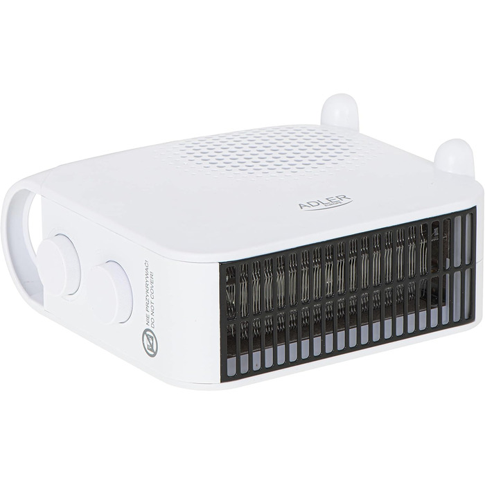 Вентилятор-обігрівач з термостатом, функцією обдування, захистом від перегріву, 2 режими нагріву, білий, 7725w Thermofan 2000W