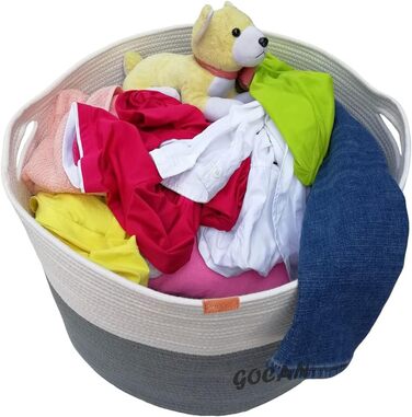 Кошик для зберігання велика корзина для білизни D55XH35см кошик для збору білизни кошик для зберігання ковдр подушок кошики для од