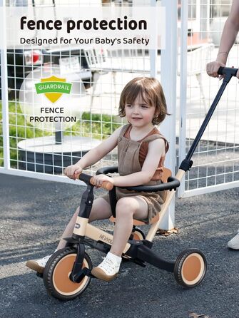 В 1 баланс велосипед триколісний, триколісний велосипед від 1-3 років, дитячий триколісний велосипед з ручкою, дитячий велосипед,