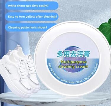 Білий крем для взуття White Shoe Cleaner White Shoes, для глибокого чищення спортивного взуття з брезенту та сітки 2 шт. и