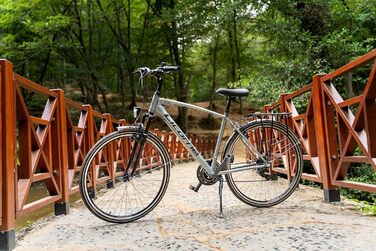 Велосипед Licorne Bike преміум-класу для трекінгу 28 дюймів для чоловіків, хлопців та жінок з 21 швидкістю передач, Citybike Life MV-ATB White 0 метрів