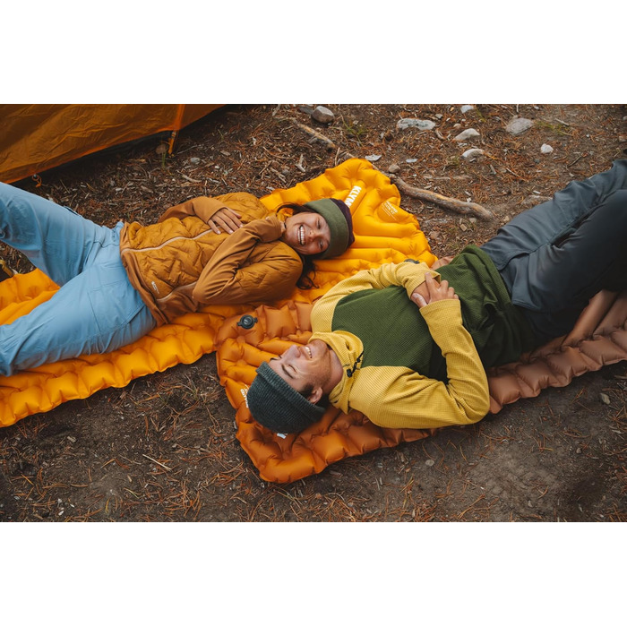 Надувний килимок Klymit Static V2 з ізоляцією Підвищений комфорт Портативний, надлегкий, легко надувається, складаний надувний матрац для кемпінгу, походів та піших прогулянок Blend