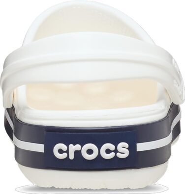 Сабо Crocs унісекс для дорослих з крокодиловою стрічкою, білий/білий/темно-синій, 12 жіночих/10 чоловічих