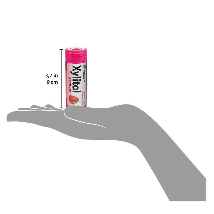 Жувальна гумка miradent Xylitol Dental Care полуниця– 12 шт.