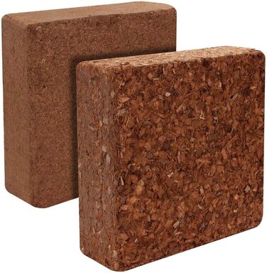 Л крупнозернистий або дрібнозернистий кокосовий ґрунт - 5 кг блоковий пресований ґрунт - посівний ґрунт з кокосових волокон неудоб