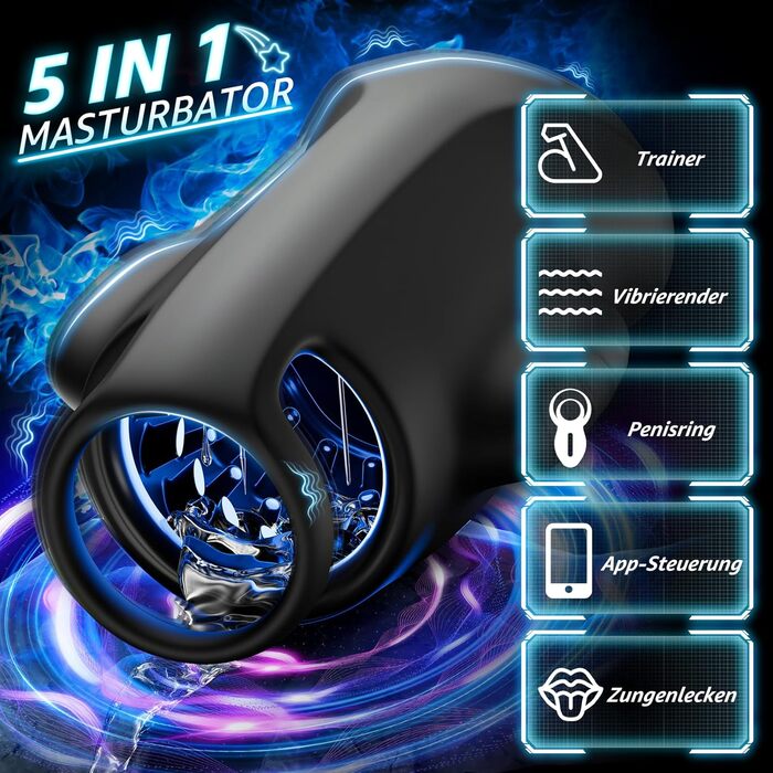 Мастурбатор Kexyz, для чоловіків, 9 режимів