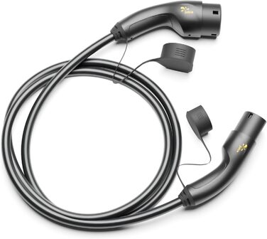 Метровий зарядний кабель типу 2, сумісний з усіма електромобілями та PHEV, зарядний кабель типу 2 22 кВт, 3-фазний, 32 А, сертифік