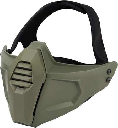 Тактичний захисний шолом для піжам, напівзахисний щиток для обличчя та розділені 3D-маскури, підходить для пейнтболу, ігор CS та інших видів активного відпочинку.