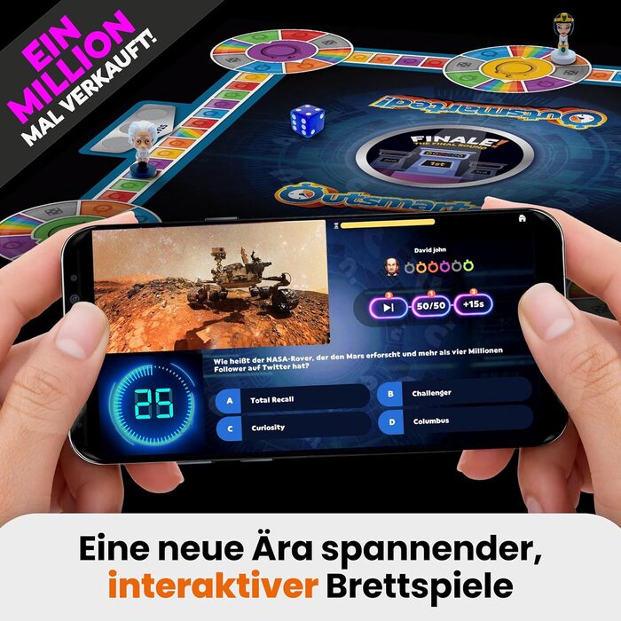 Перехитрили Цифрова вікторина-настільна гра Діти, підлітки та дорослі Ігровий вечір нового покоління для родини та друзів 224 гравці Вік 8 Понад 10 000 запитань Видання 2026 року