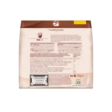 Капсулі Senseo Cappuccino, 10 x 8 напоїв, 80 кавових капсул