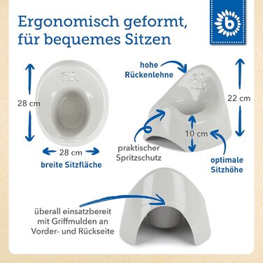 Горщик Bieco з музикою Горщик для дітей від 1 року Дитячий туалет Туалет для привчання до горщика Горщик Дитячий горщик для дітей