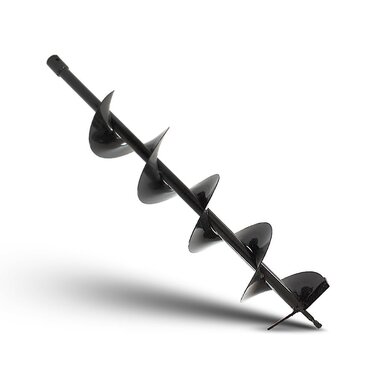 Бурильний наконечник 150 мм - змінний бур для земляного бура, бура для стовпів, бура для ям, земляного бура