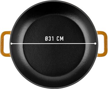 Чавунна каструля Sally's 'Samira Deluxe - міцна та високоякісна перлина для ідеального приготування їжі - об'ємом 2,2 літра, для в